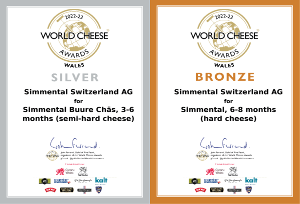 World Cheese Awards 2022 - Simmental Switzerland AG